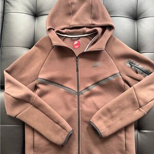 Nike Chocolate Brown Hoodie with Zipper